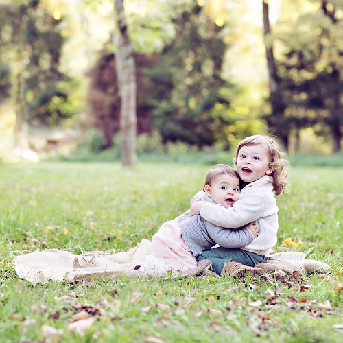 Baby Shooting mit Geschwister Muenchen