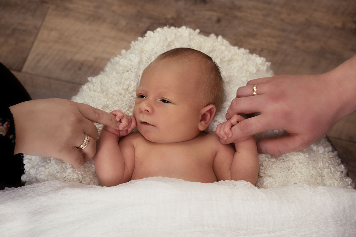 Neugeborenen Shooting im Donna Bellini Fotostudio in Muenchen